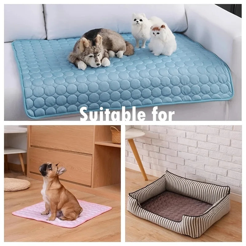 ChillPaws™ Cooling Pet Mat – Summer Bed for Dogs & Cats