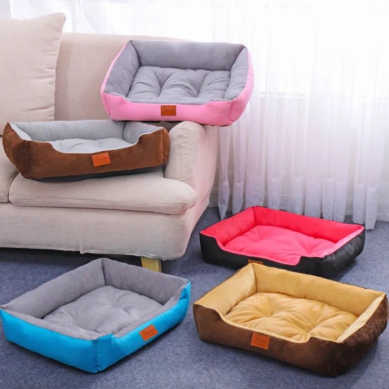 CozyHaven™ 68×55cm Soft Pet House & All-Season Bed