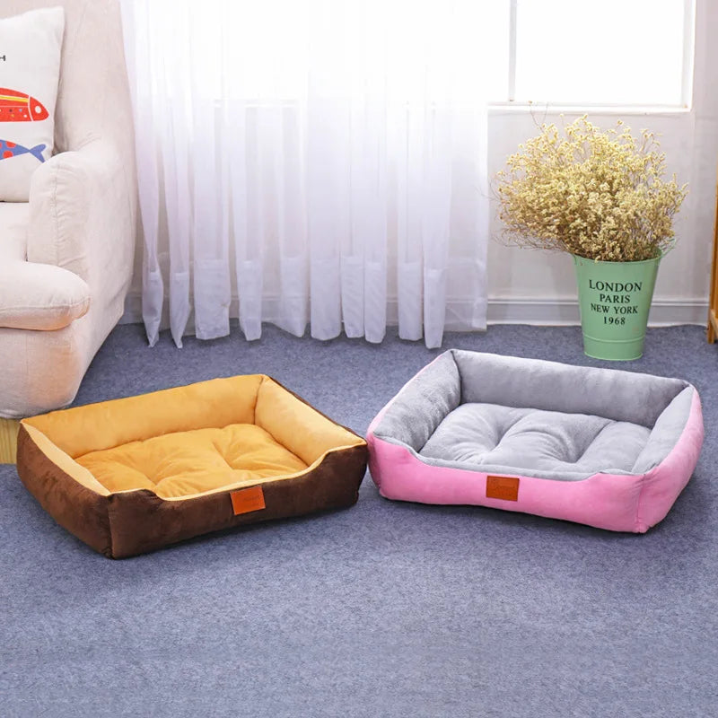 CozyHaven™ 68×55cm Soft Pet House & All-Season Bed