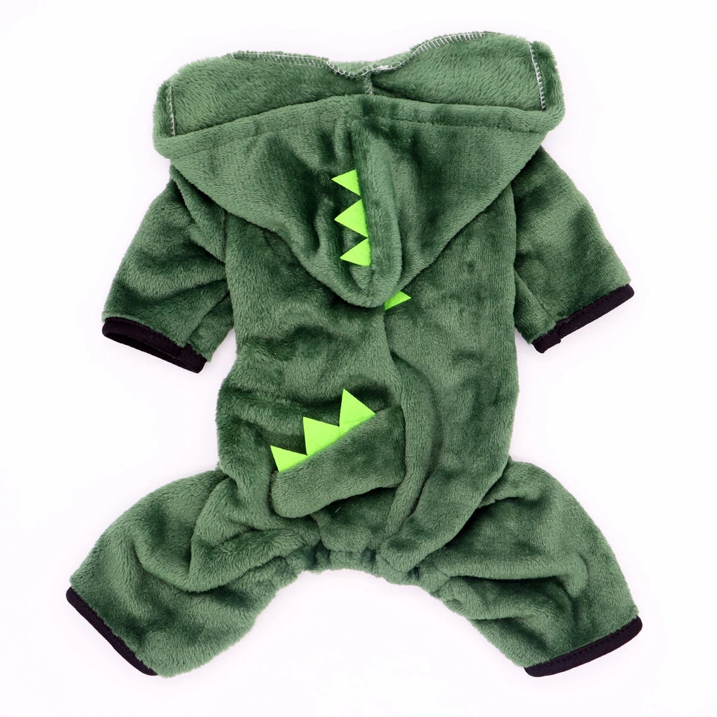 Cozy Dinosaur Fleece Hoodie for Dogs & Cats 🦖