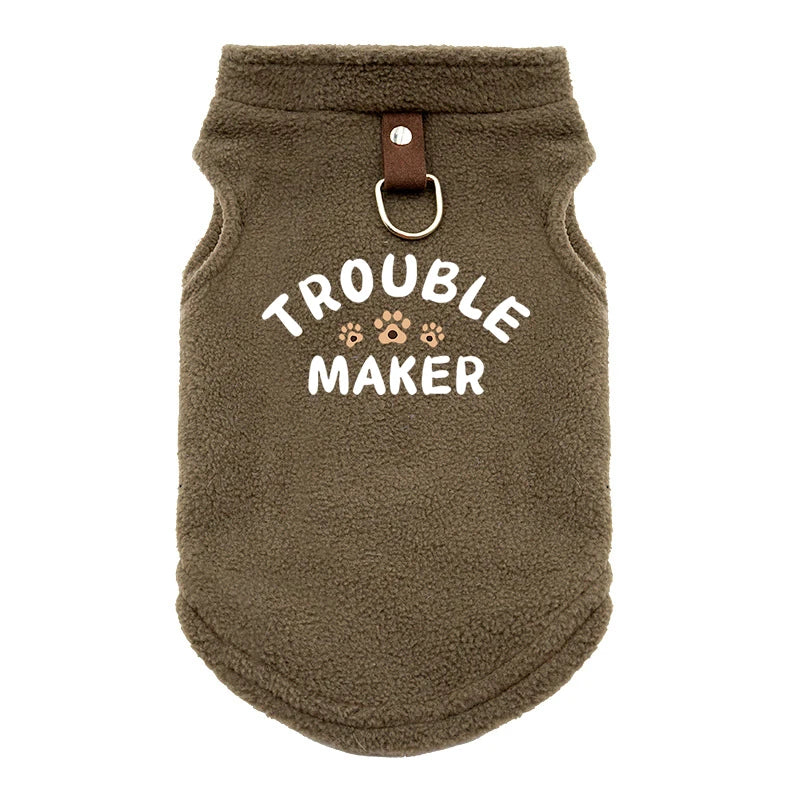 TroubleMaker™ Cozy Winter Dog Jacket – Warm Puffer Vest