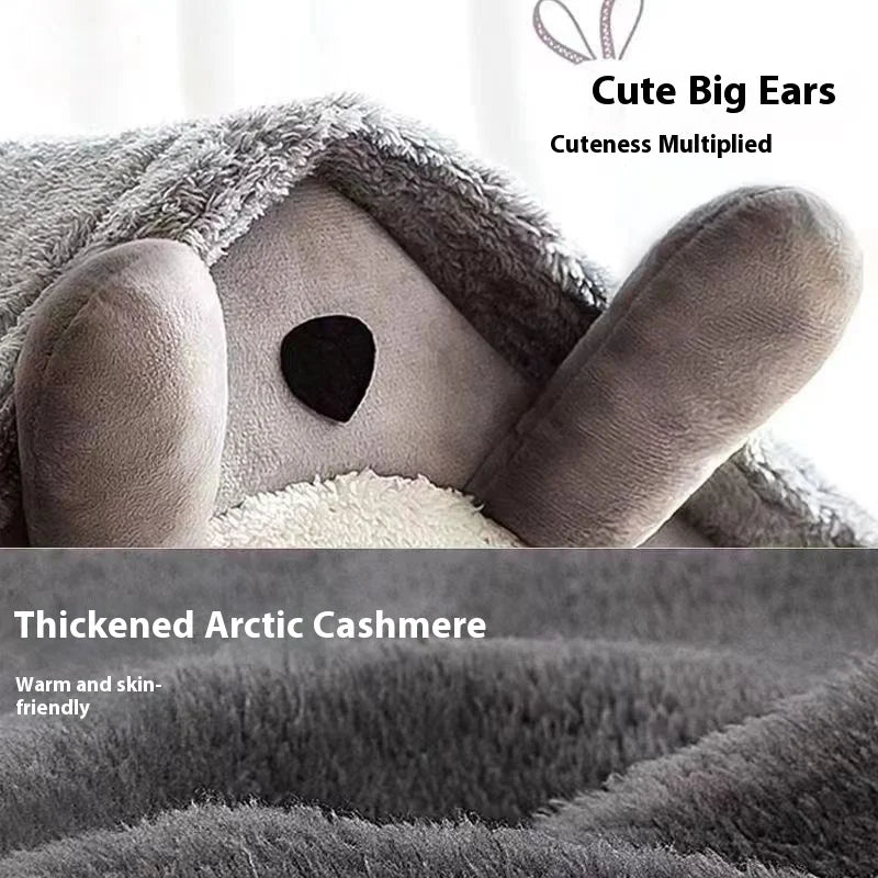 TeddyHaven™ Cozy House Pet Bed – Removable & Washable