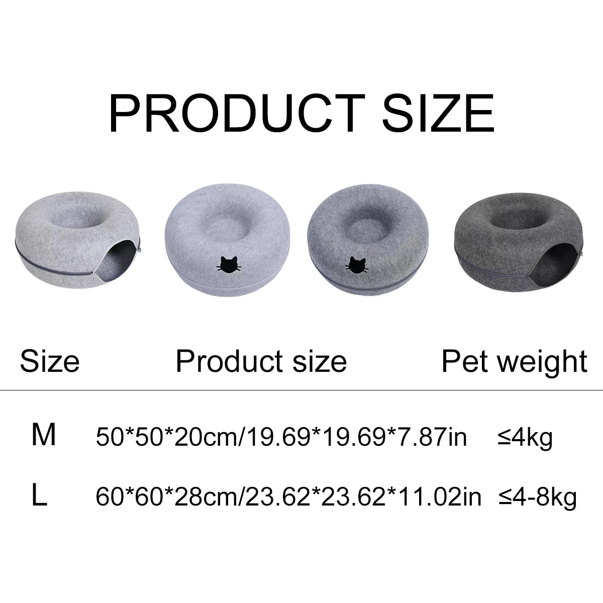 PurrTunnel™ Interactive Donut Cat Bed & Play Tunnel