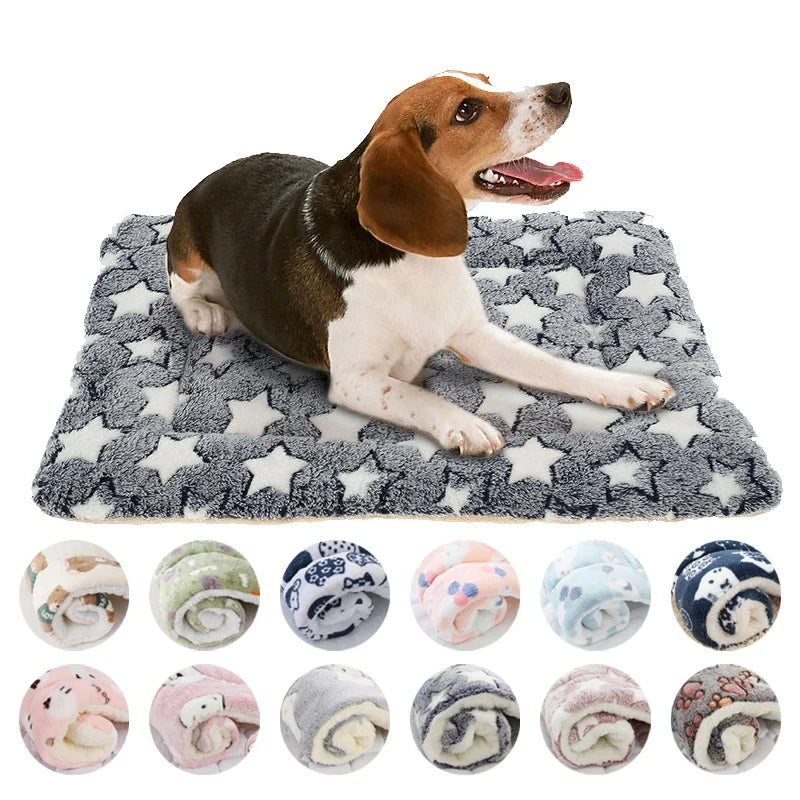 CozyFlannel™ Soft Pet Sleeping Mat – Warm Winter Cushion