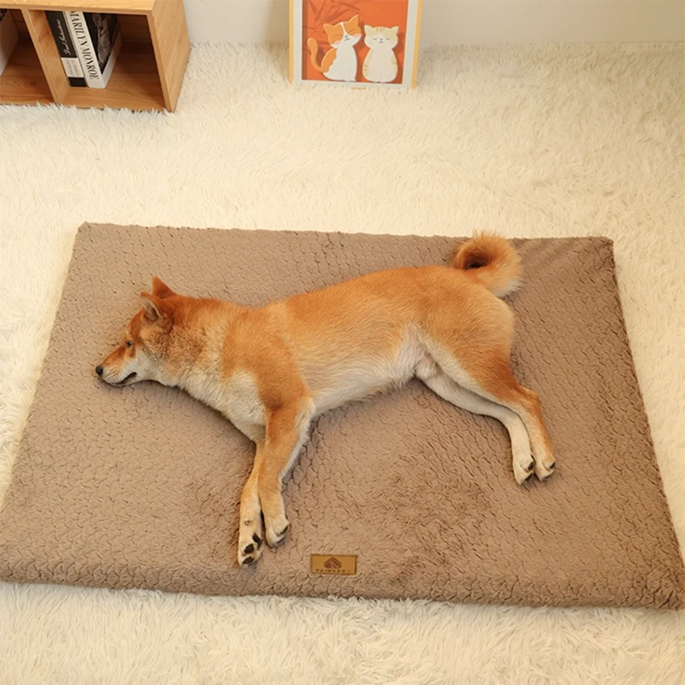 CloudRest™ 3D Foam Dog Bed – Removable Washable Faux Fur Cover
