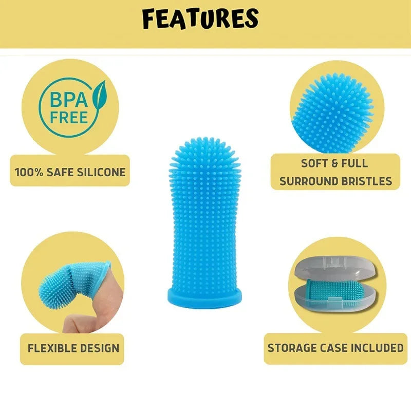 FreshPaws™ Soft Silicone Pet Finger Toothbrush