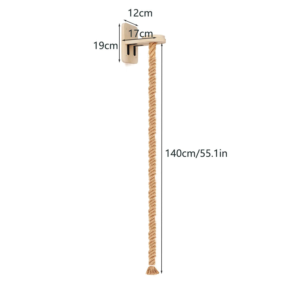 PurrClimb™ Wall-Mounted Cat Hammock & Climbing Shelf