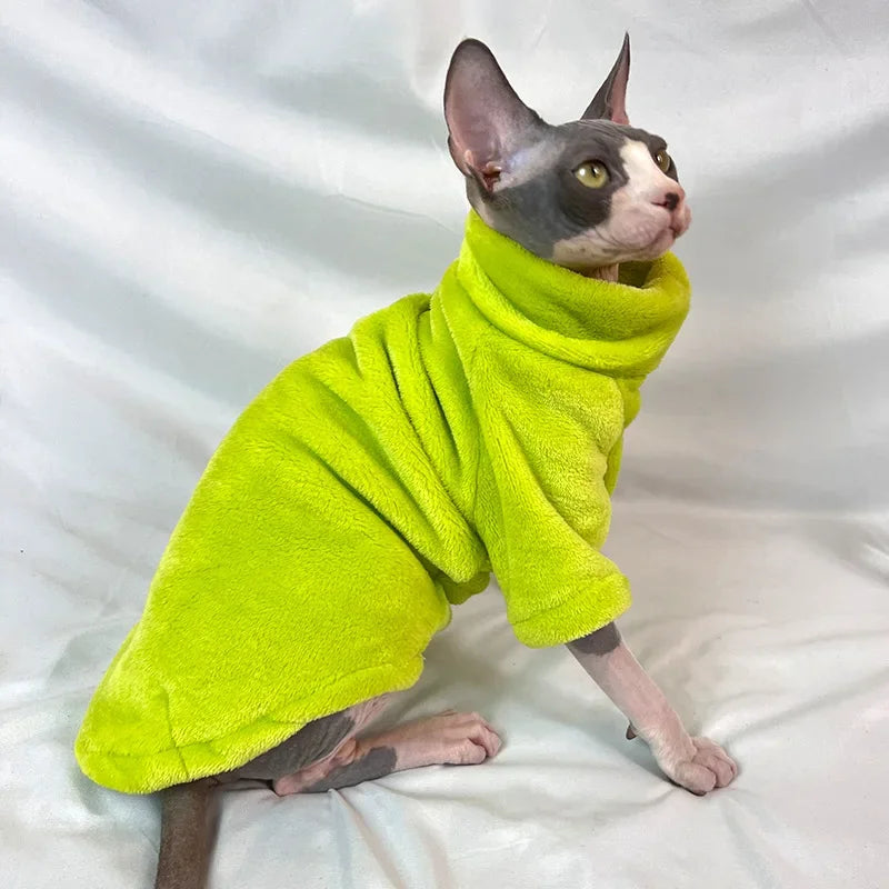 PurrStyle™ Sphynx Cat Hoodie – Cozy Pet Jumpsuit