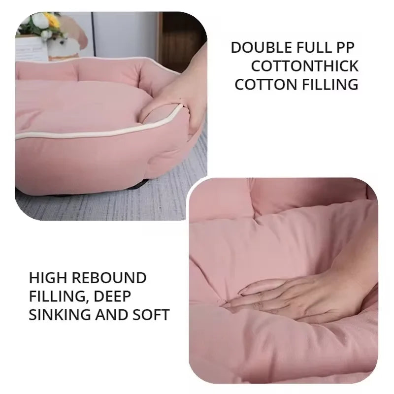 CloudPaws™ Cozy Pet Sofa Bed – Warm Cushioned Lounger