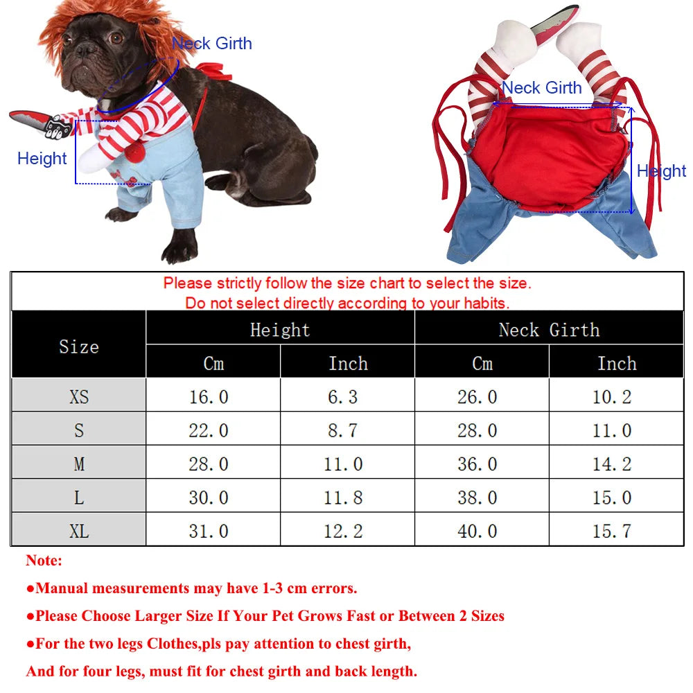 SpookyPaws™ Halloween Pet Jumpsuit – Cozy Cosplay Costume