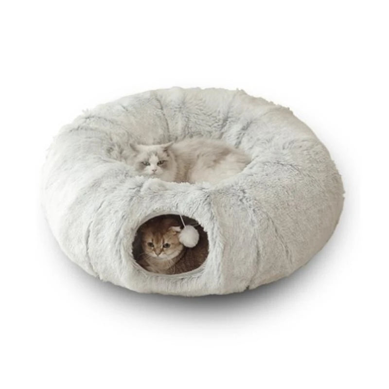CozyCave™ Soft Plush Cat Hideaway Bed