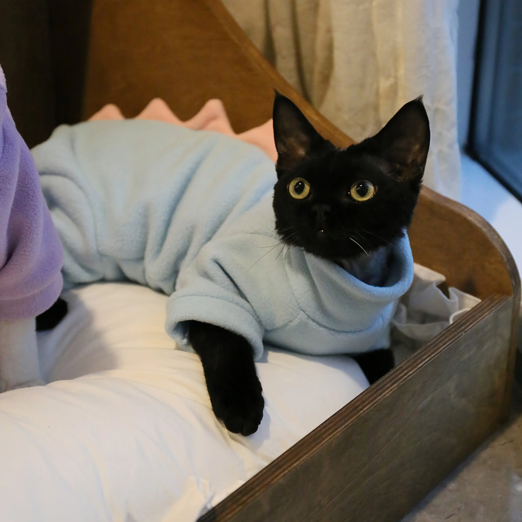 PurrWarm™ High-Neck Polar Fleece Cat Onesie