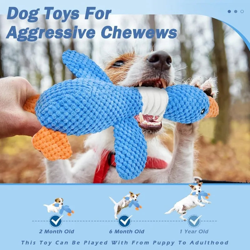SqueakyPaws™ Interactive Plush Chew Toy