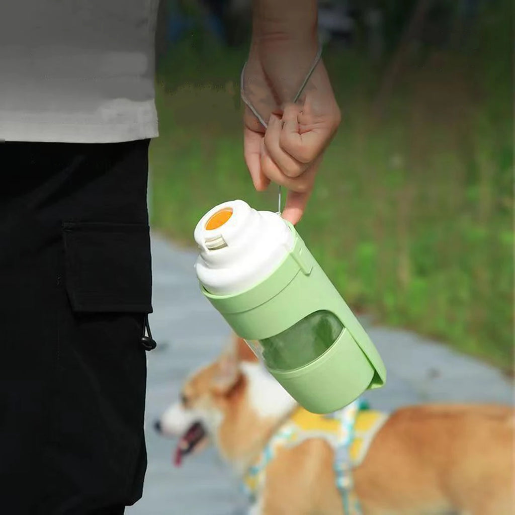 TravelPaws™ 2-in-1 Pet Water Bottle & Food Container