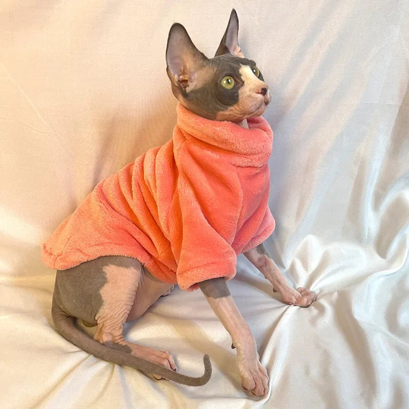 PurrStyle™ Sphynx Cat Hoodie – Cozy Pet Jumpsuit