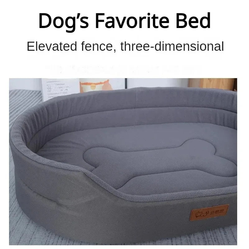 FluffyNest™ Cozy Dog Cushion Bed – Warm Plush Sleeping Mat