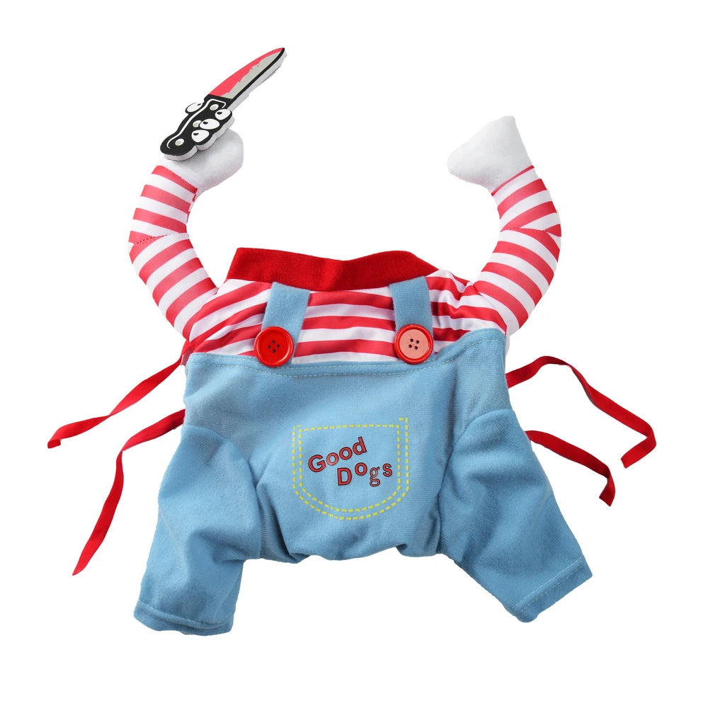 SpookyPaws™ Halloween Pet Jumpsuit – Cozy Cosplay Costume