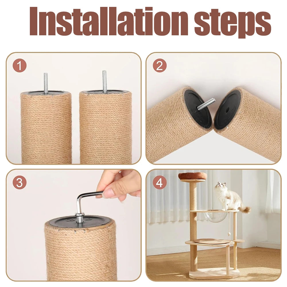 ScratchFix™ Replacement Cat Scratching Posts – 2 Piece Set