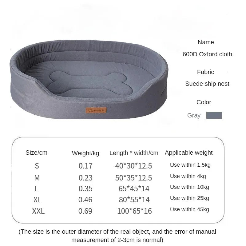 FluffyNest™ Cozy Dog Cushion Bed – Warm Plush Sleeping Mat