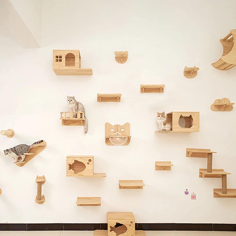 PurrPerch™ Wall-Mounted Cat Shelf & Floating Bed