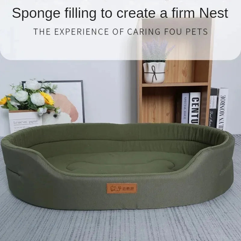 FluffyNest™ Cozy Dog Cushion Bed – Warm Plush Sleeping Mat