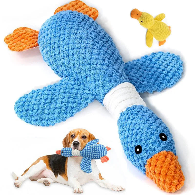 SqueakyPaws™ Interactive Plush Chew Toy