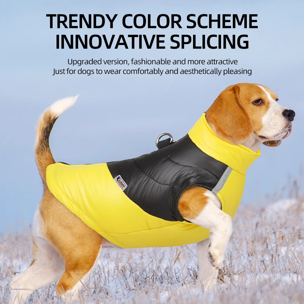 CozyShield™ Waterproof Winter Dog Jacket – Warm Padded Vest