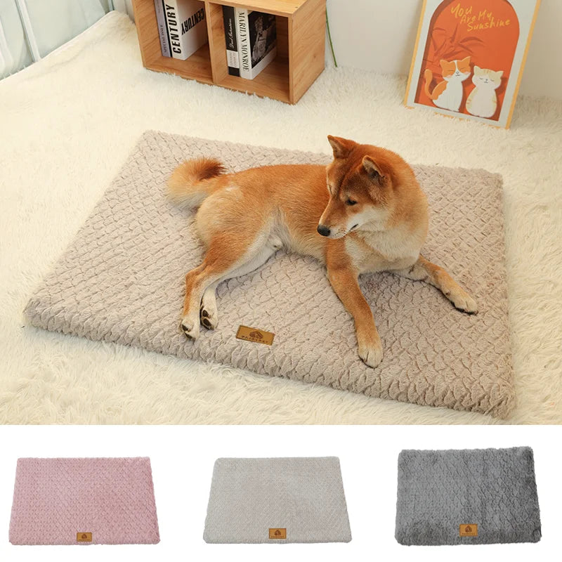 CloudRest™ 3D Foam Dog Bed – Removable Washable Faux Fur Cover