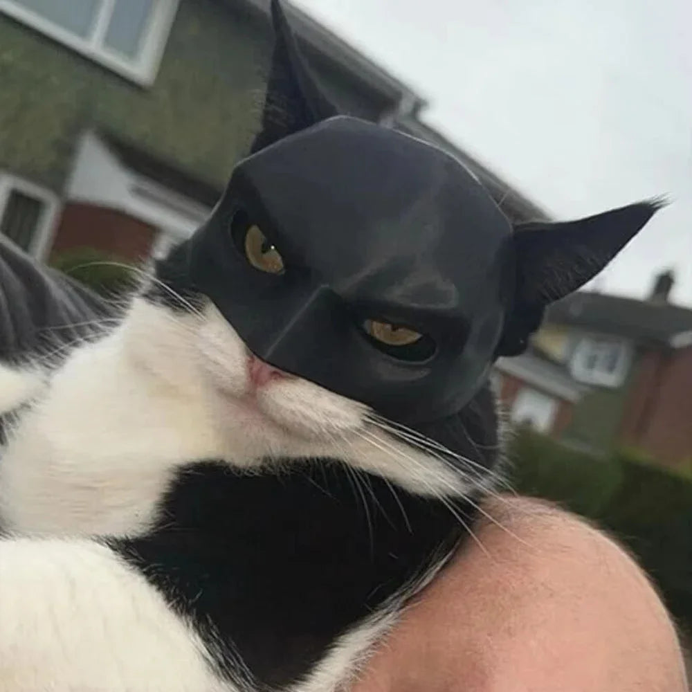 BatCat™ 3D Printed Cat Mask – Halloween Costume & Photo Prop