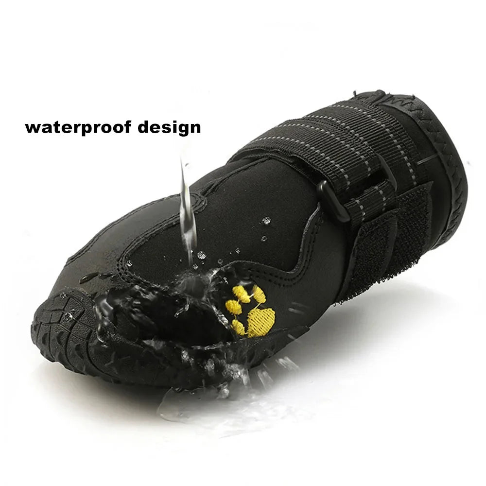Waterproof Dog Boots – Anti-Slip Paw Protection | 4-Piece Set
