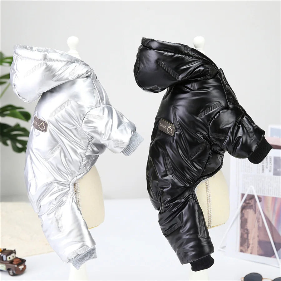 CozyPup™ Waterproof Winter Dog Jumpsuit – Warm Hooded Coat