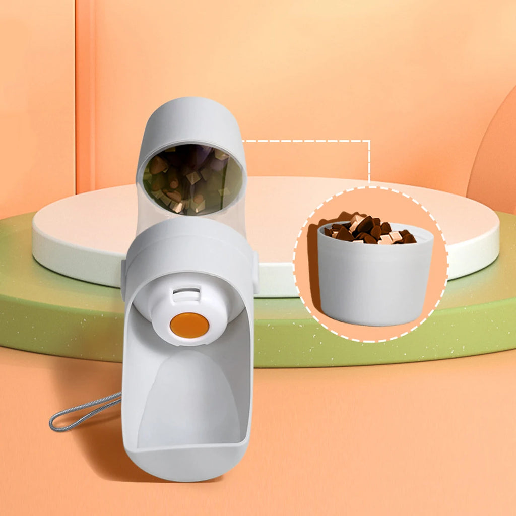TravelPaws™ 2-in-1 Pet Water Bottle & Food Container