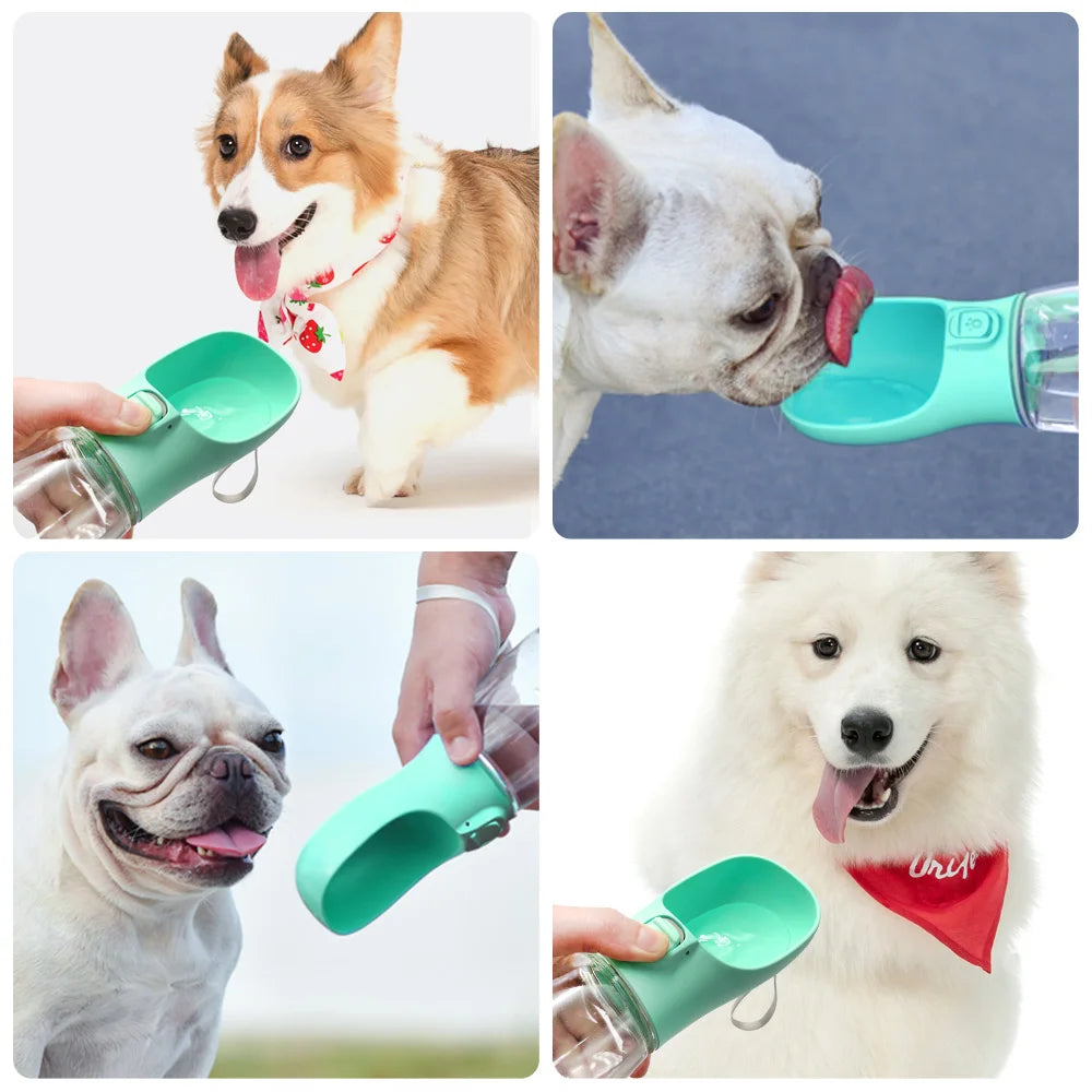 HydroPaws™ Portable Pet Water Bottle – Leakproof Travel Dispenser