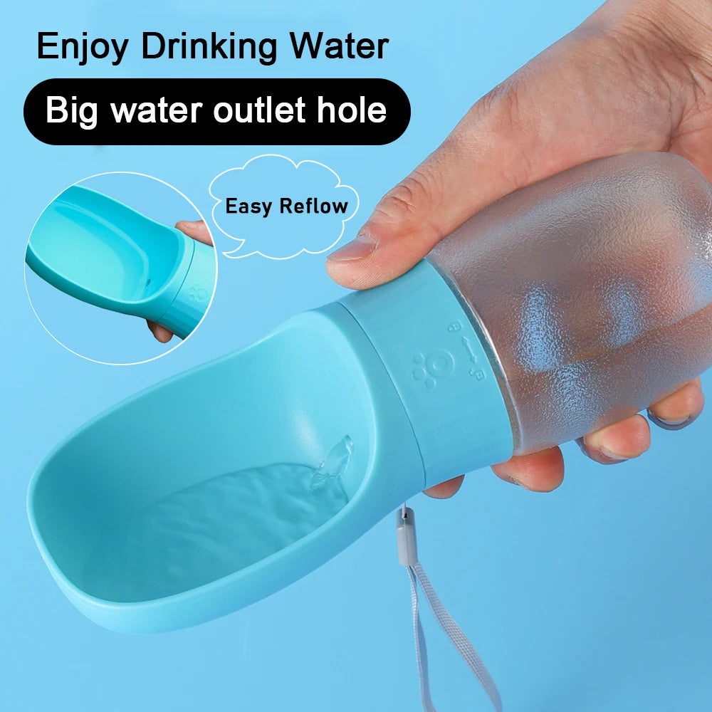 AquaPaws™ Portable Pet Water Bottle – Leakproof Travel Dispenser