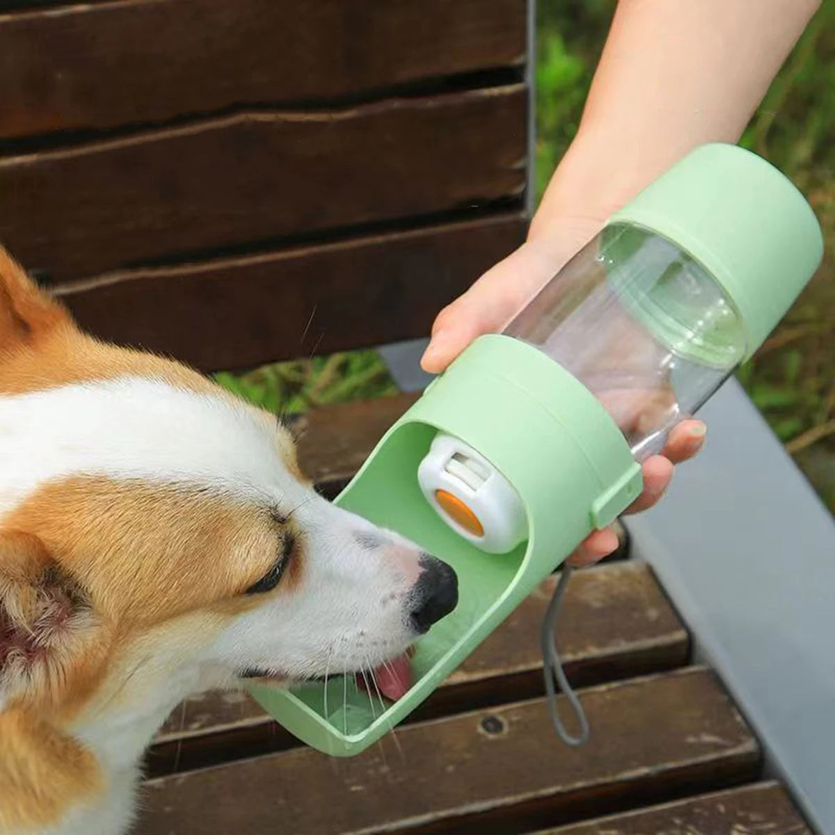 TravelPaws™ 2-in-1 Pet Water Bottle & Food Container