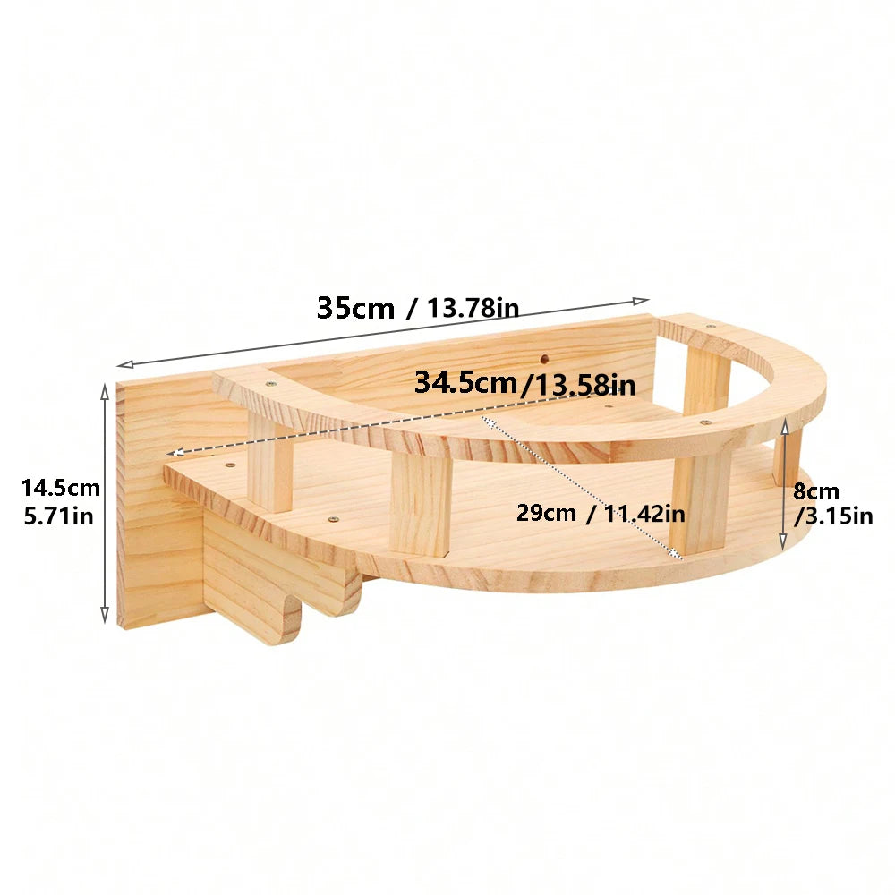 PurrClimb™ Wall-Mounted Cat Hammock & Climbing Shelf