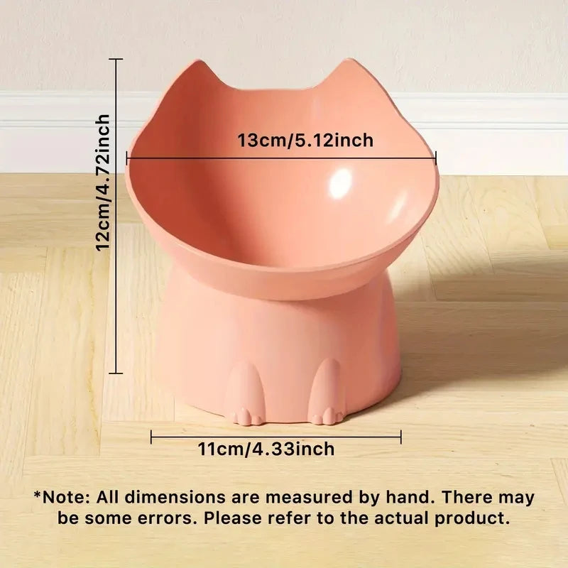 WhiskerWare™ Elevated Cat Bowl – Anti-Tip Raised Feeding Dish