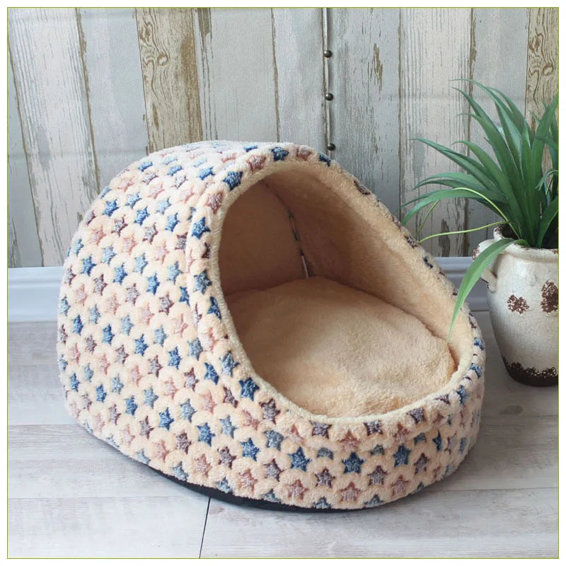 CozyNest™ Foldable Pet House & Sleeping Bed