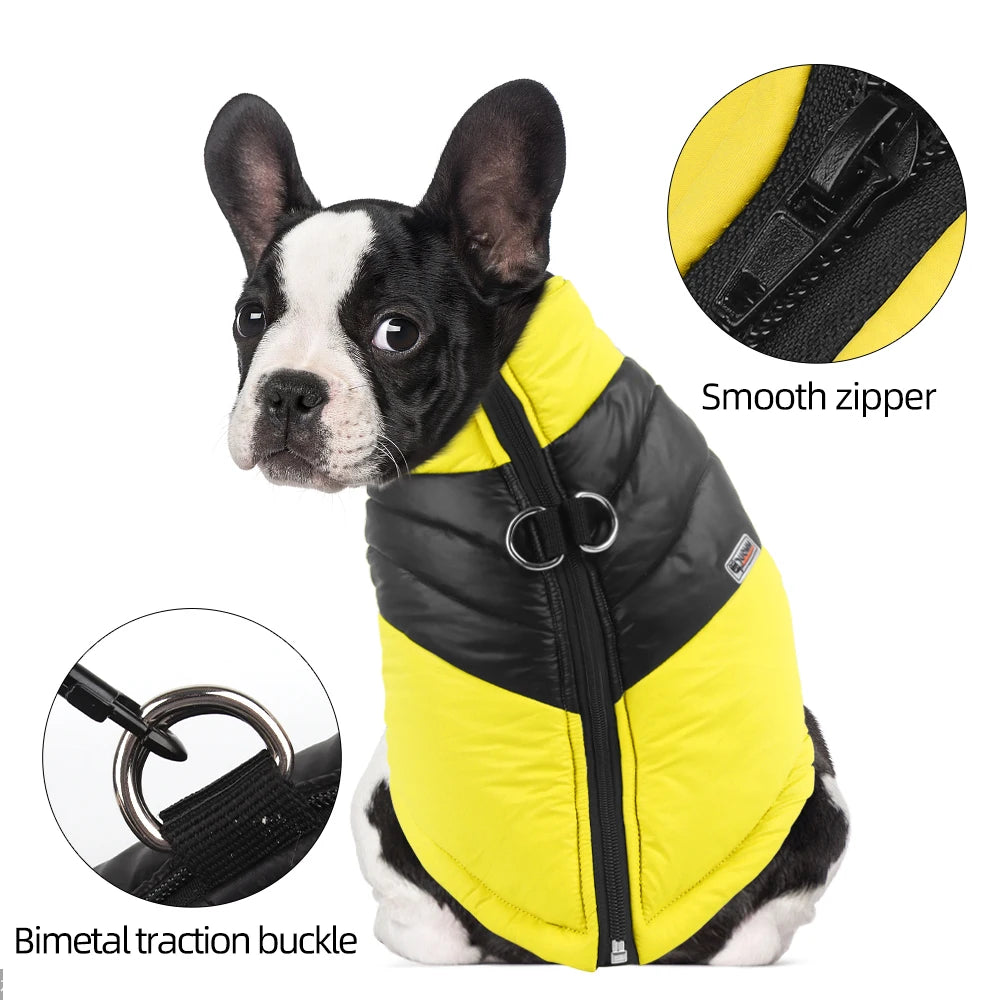 CozyShield™ Waterproof Winter Dog Jacket – Warm Padded Vest