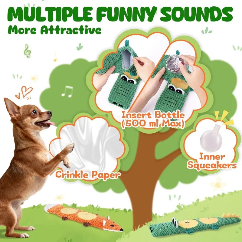 SnufflePup™ Interactive Puzzle Squeaky Dog Toy