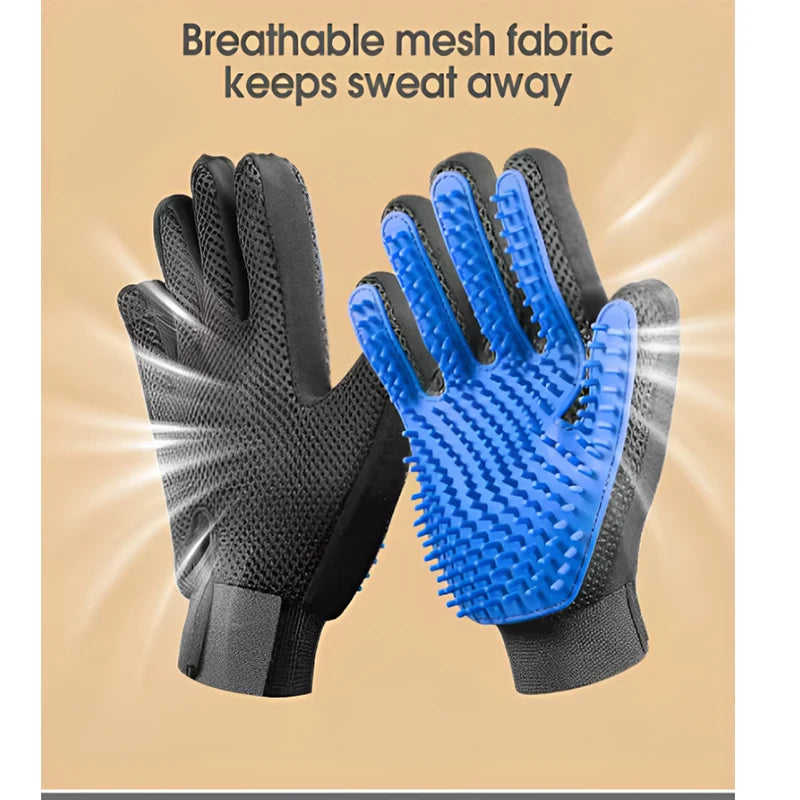 FurGlide™ Pet Grooming & Deshedding Massage Glove