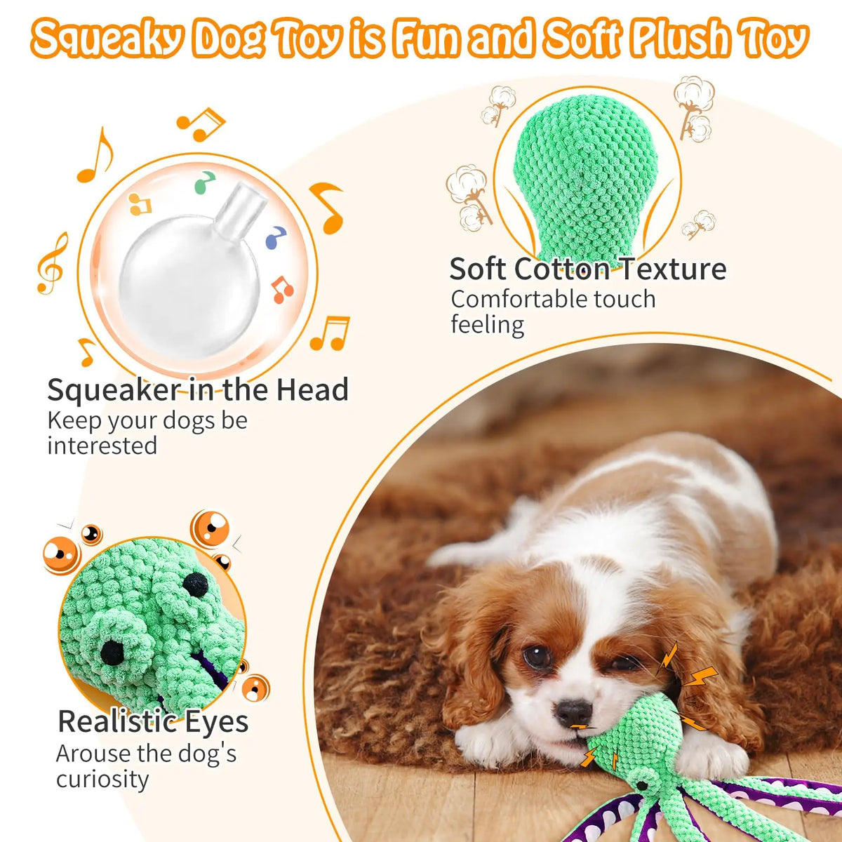 PlayPals™ Squeaky Plush Dog Toy Collection