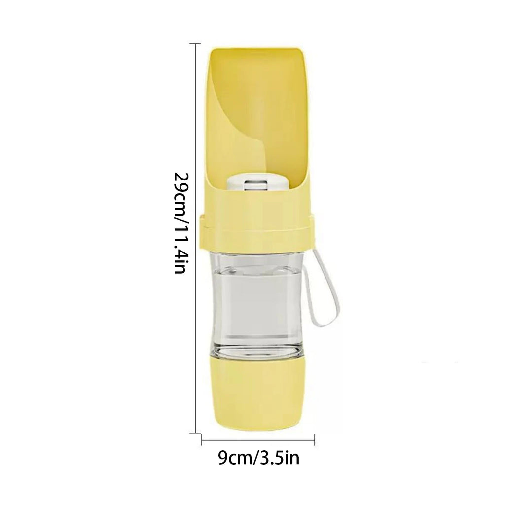 TravelPaws™ 2-in-1 Pet Water Bottle & Food Container