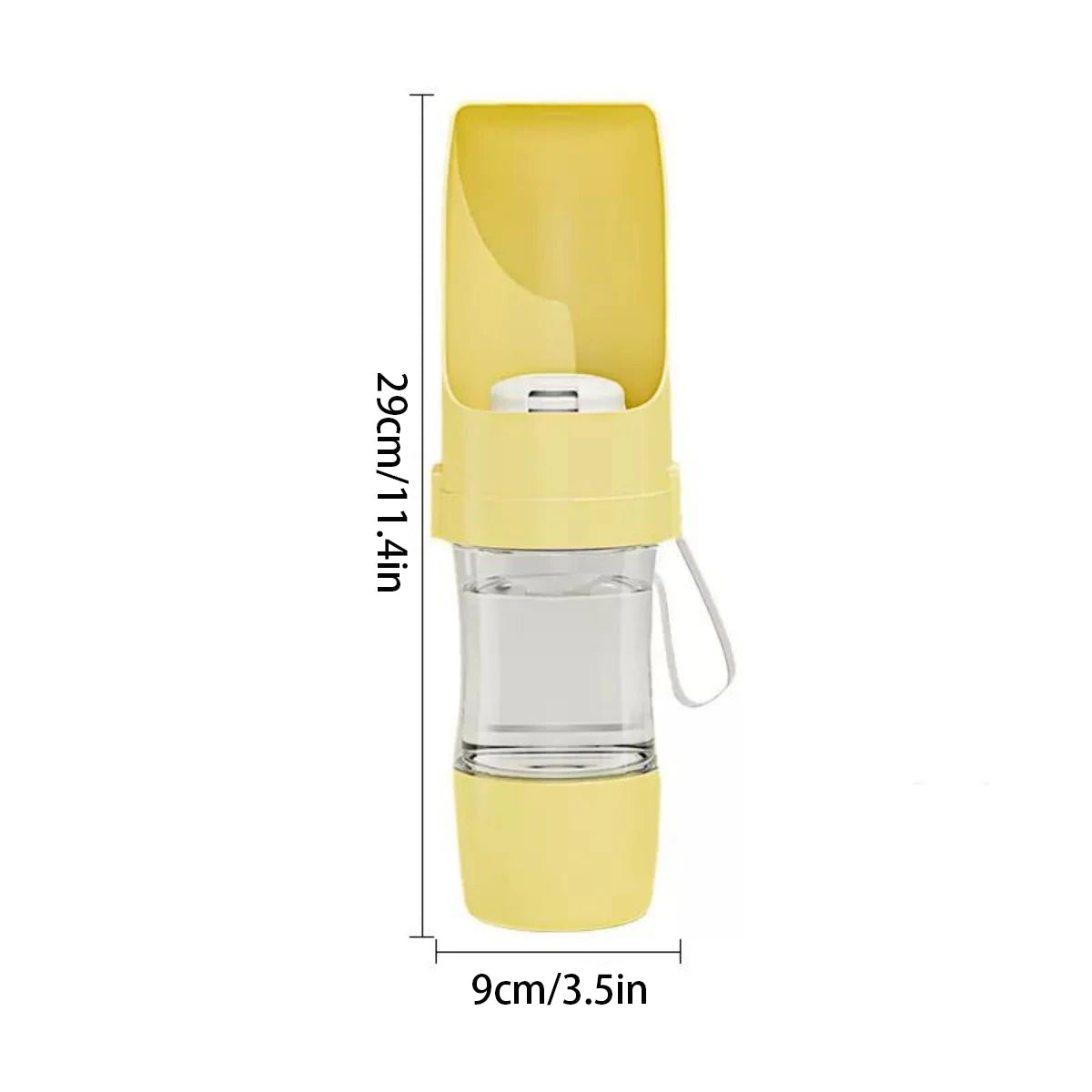 TravelPaws™ 2-in-1 Pet Water Bottle & Food Container