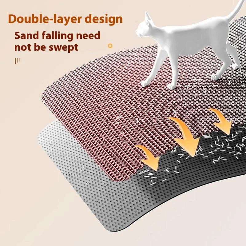 LitterShield™ XL Double-Layer Cat Litter Mat