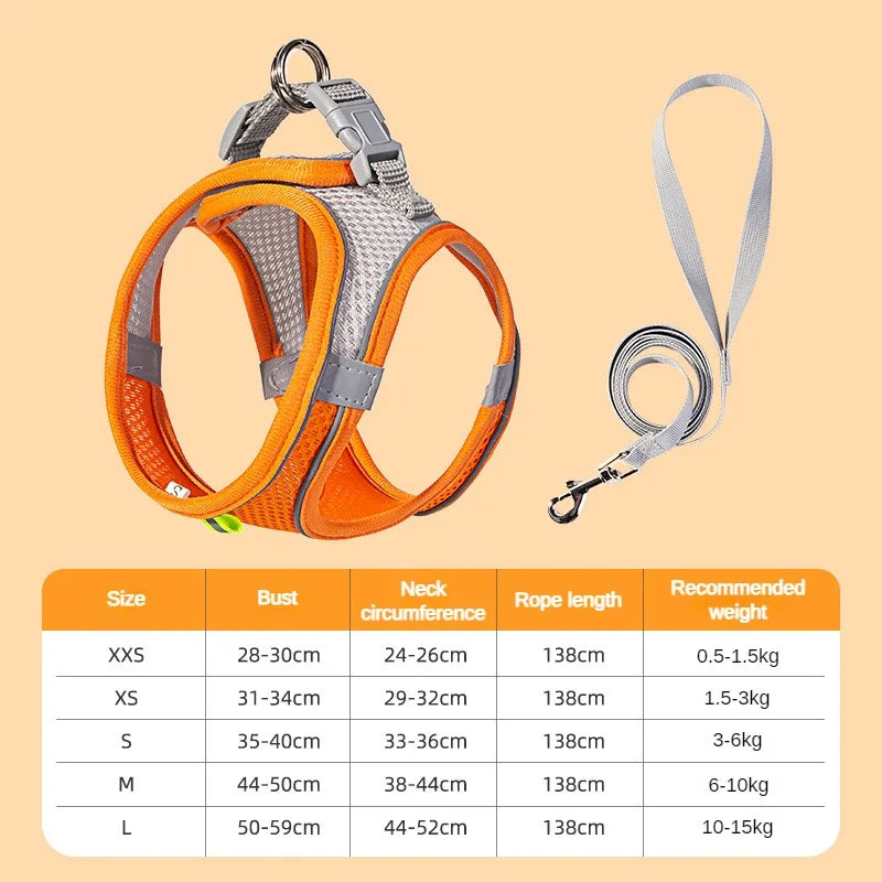 PawFit™ Adjustable Pet Harness & Leash Set