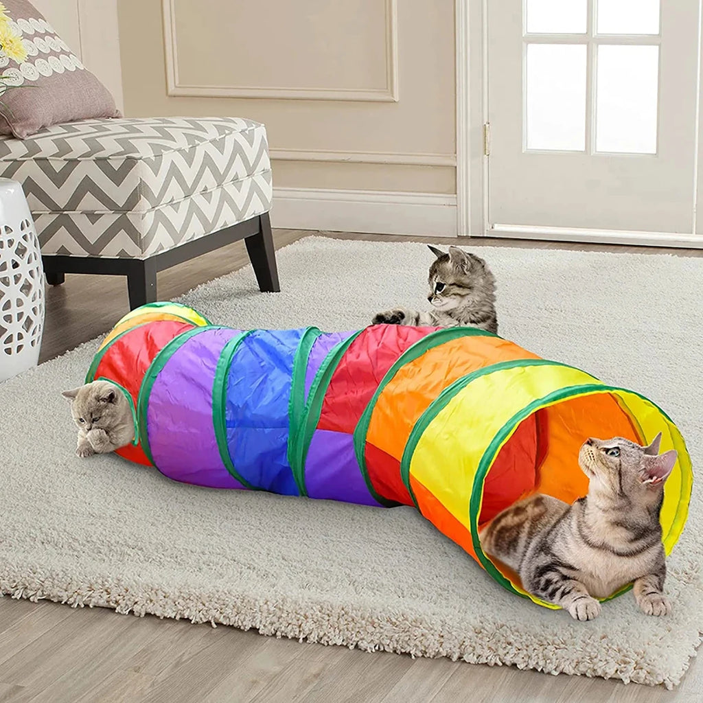 PurrTunnel™ Foldable Interactive Cat Play Tunnel