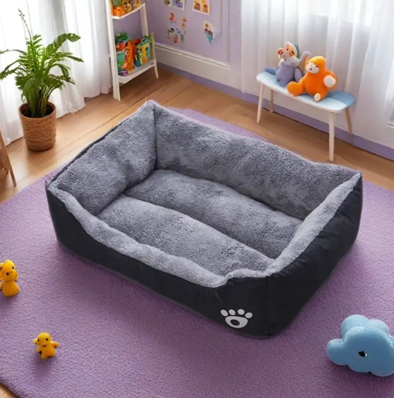 DreamPaws™ Plush Dog Bed – Non-Slip Cozy Sleeping Mat