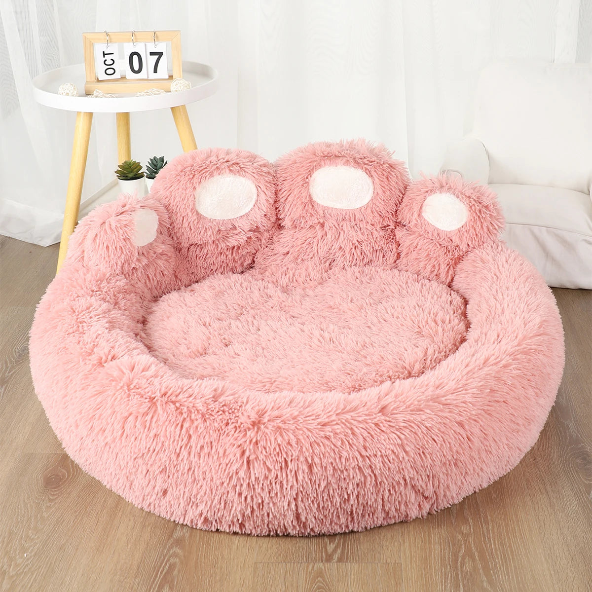 CozyPaws™ Plush Donut Dog Bed