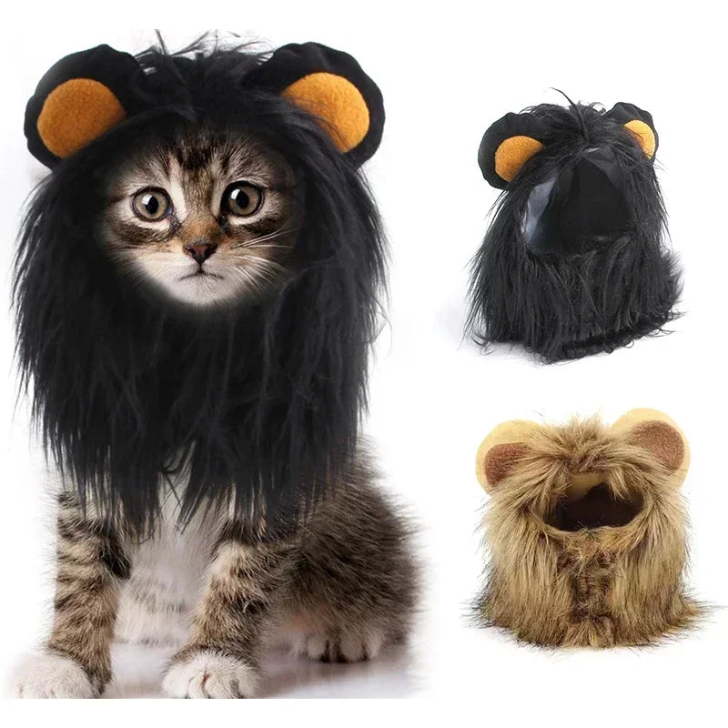 LionPurr™ Cat Lion Mane Costume – Fluffy Cosplay Wig